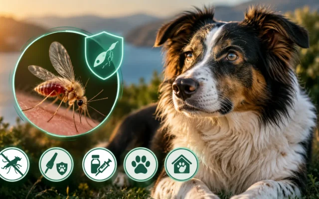 perro en zona mediterránea, prevención de la leishmaniasis.