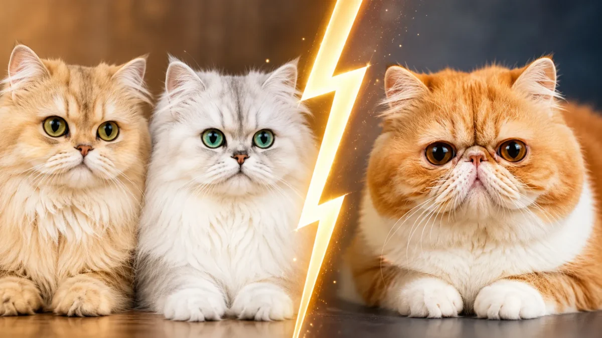 tipos de gato persa: clásico, extremo, chinchilla y exótico