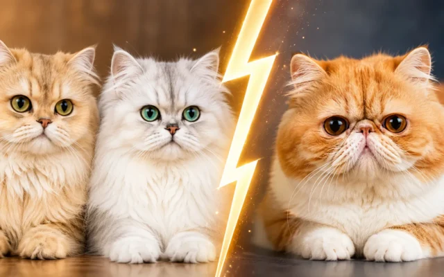 tipos de gato persa: clásico, extremo, chinchilla y exótico