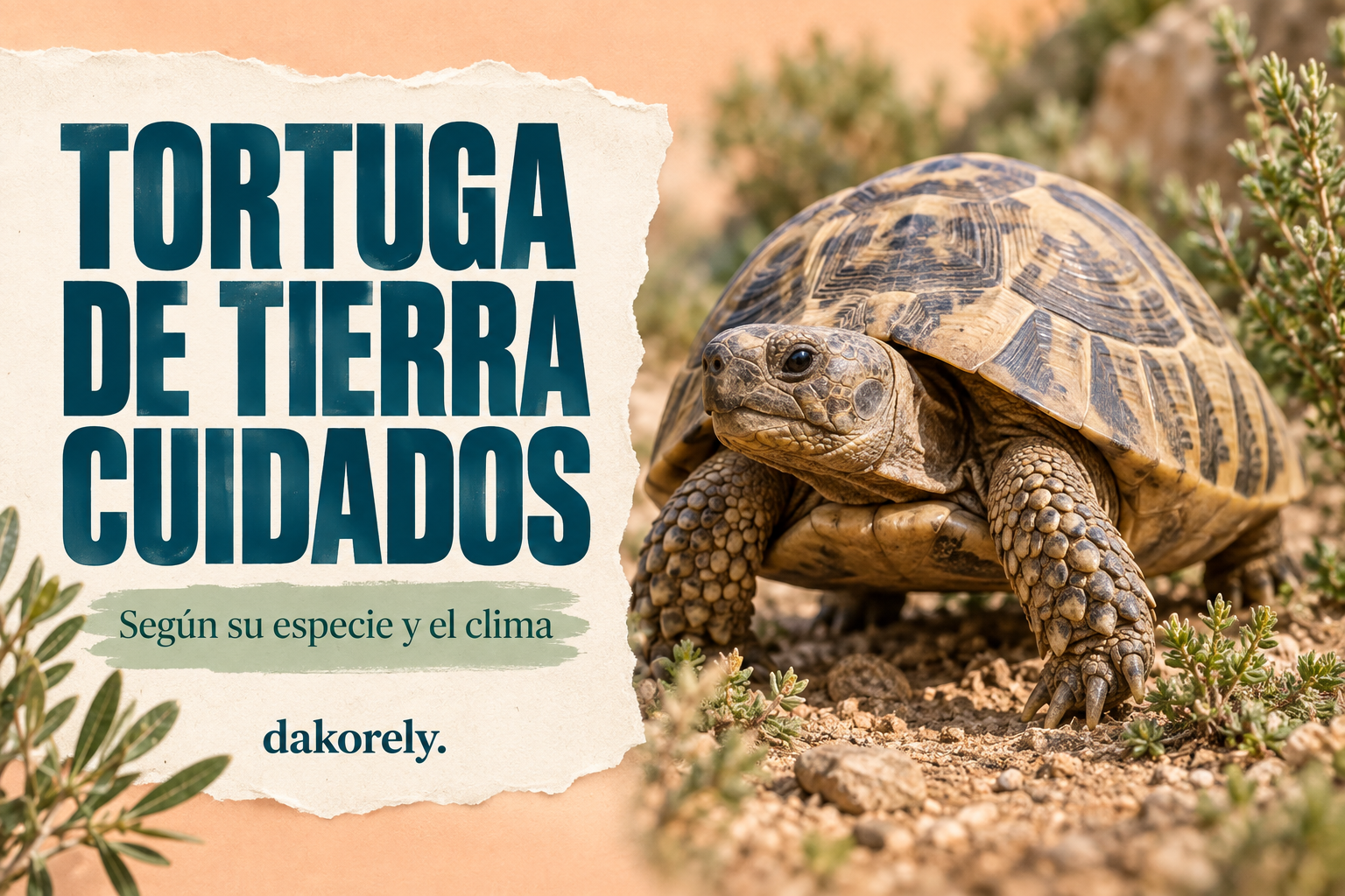 Tortuga de tierra: cuidados según la especie y el clima
