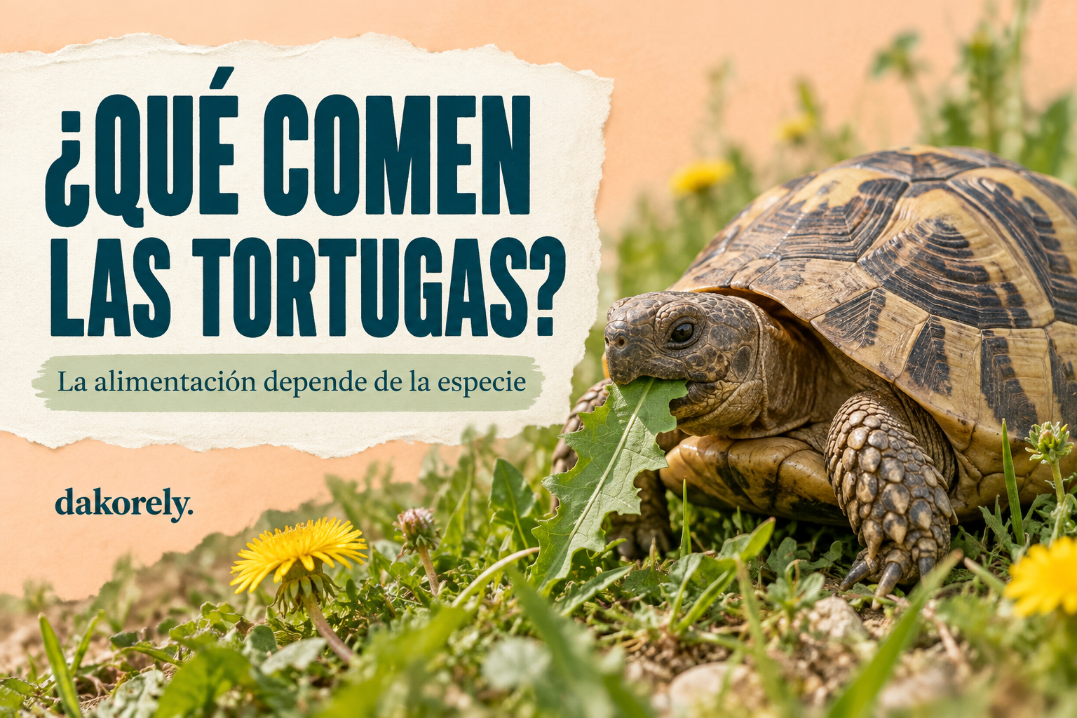 Qué comen las tortugas de tierra: alimentos según la especie