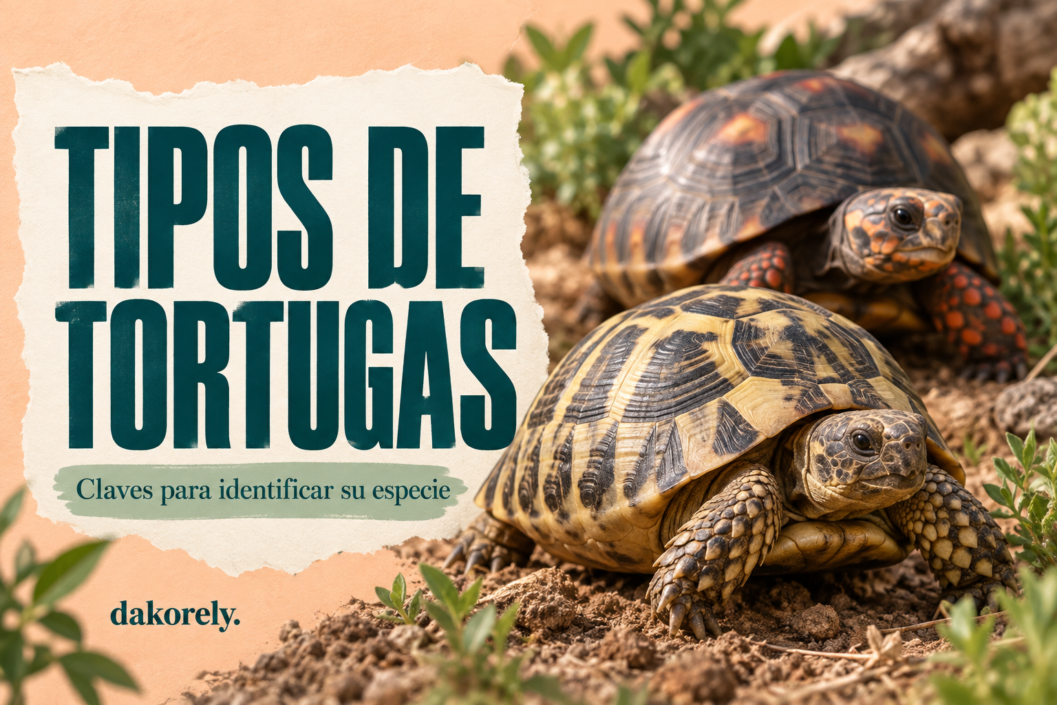 Tipos de tortugas de tierra: especies y claves para identificarlas