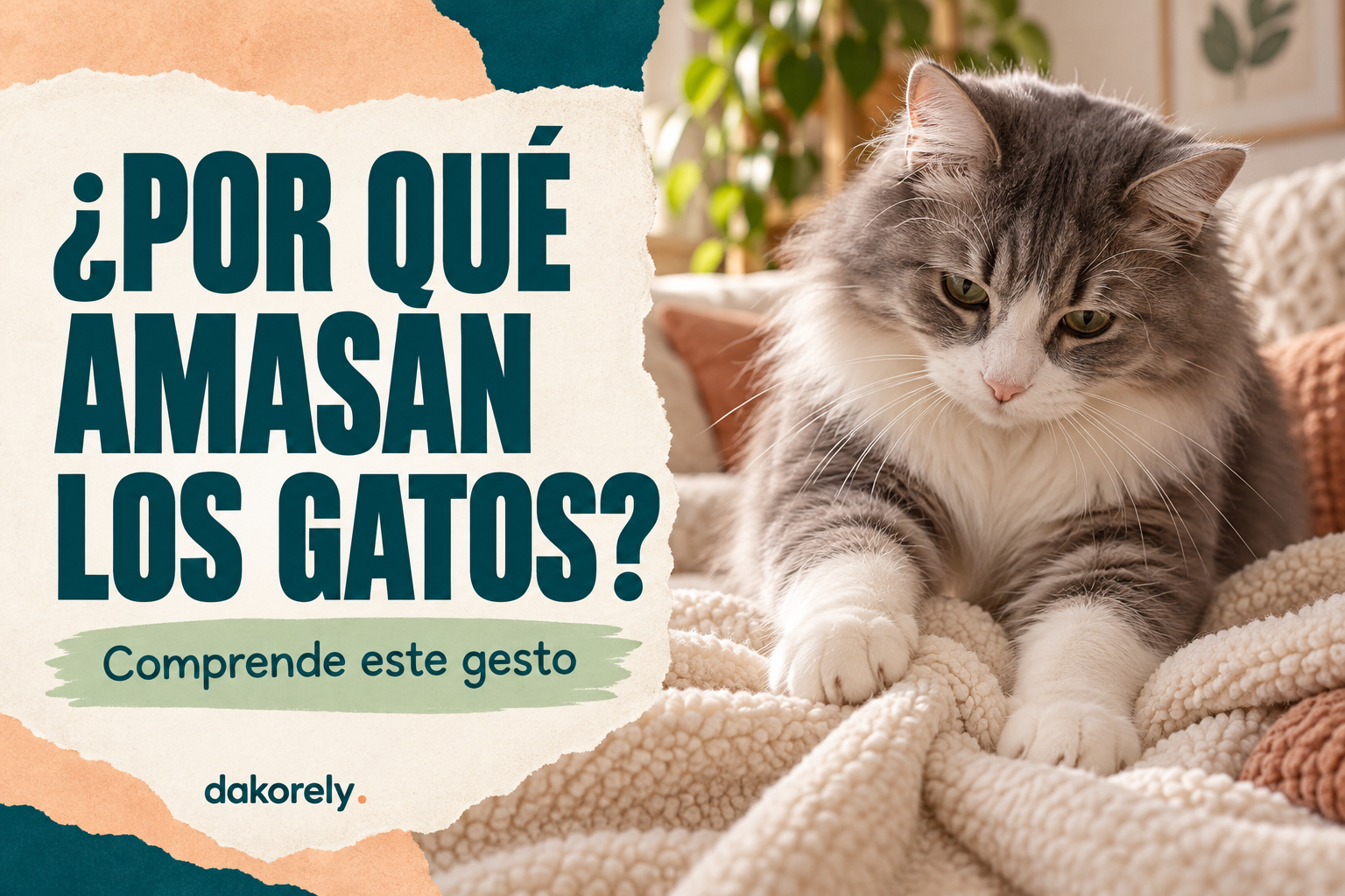Por qué amasan los gatos: qué significa y cómo responder