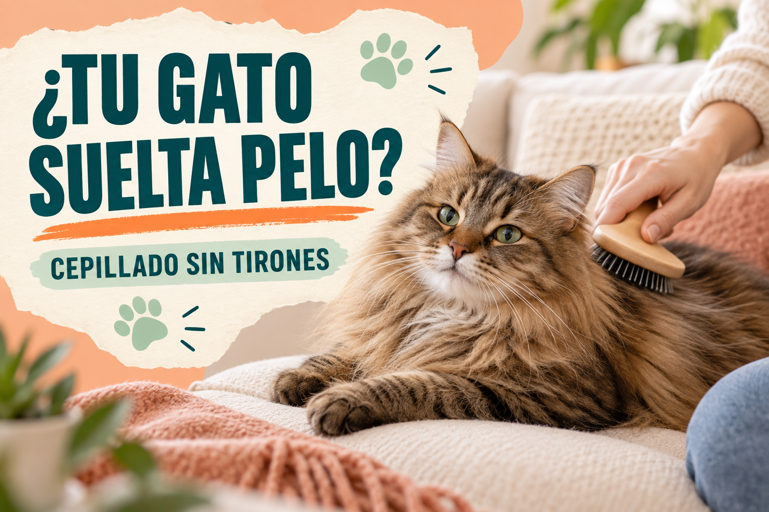Por qué tu gato suelta tanto pelo y cómo cepillarlo bien