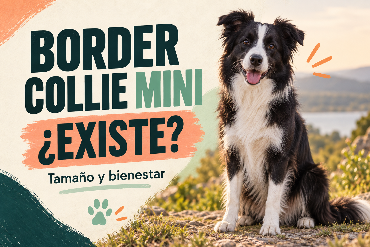Border collie mini o enano: tamaño, cruces y cuidados