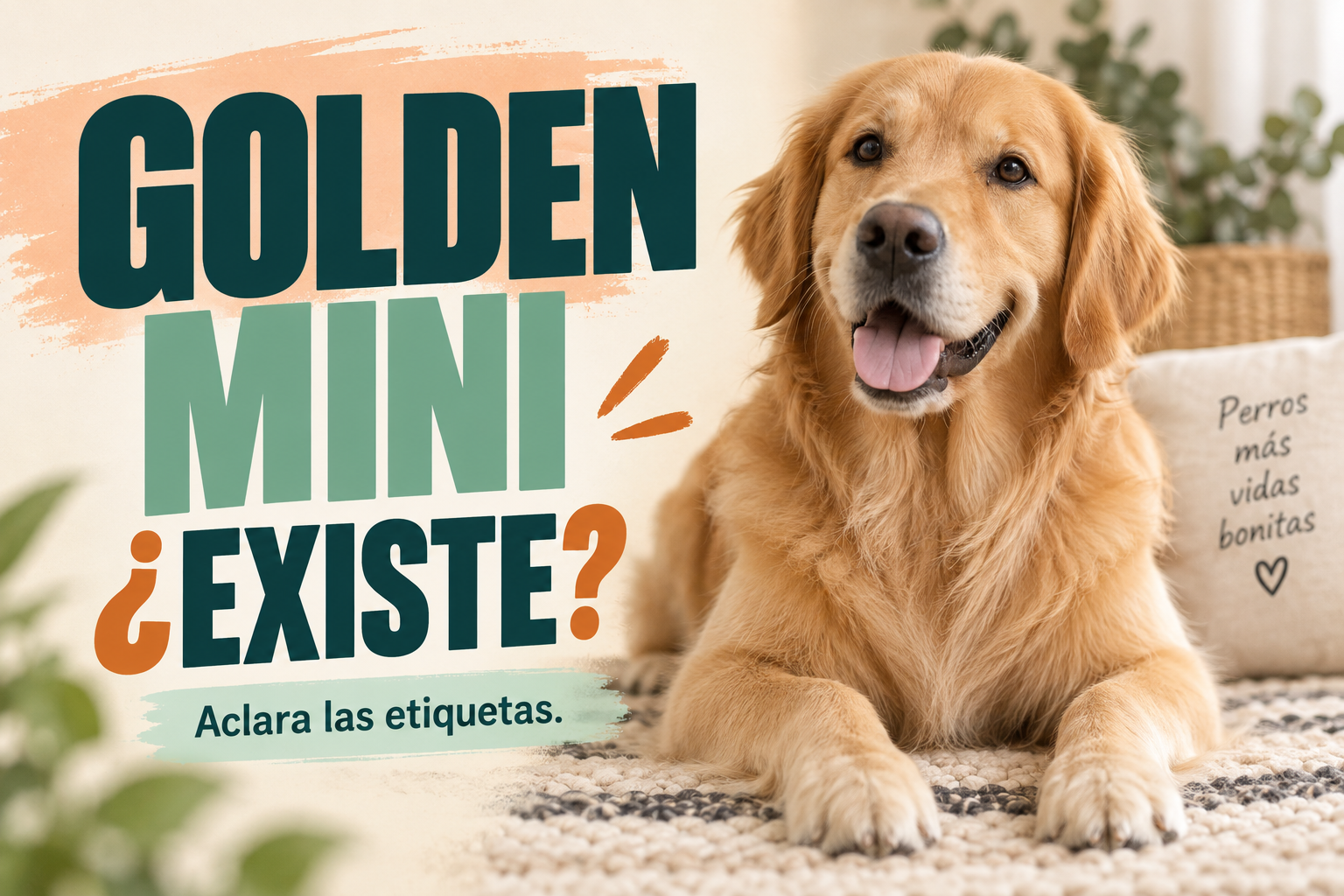 Golden retriever mini o enano: ¿existe y cuánto crece?