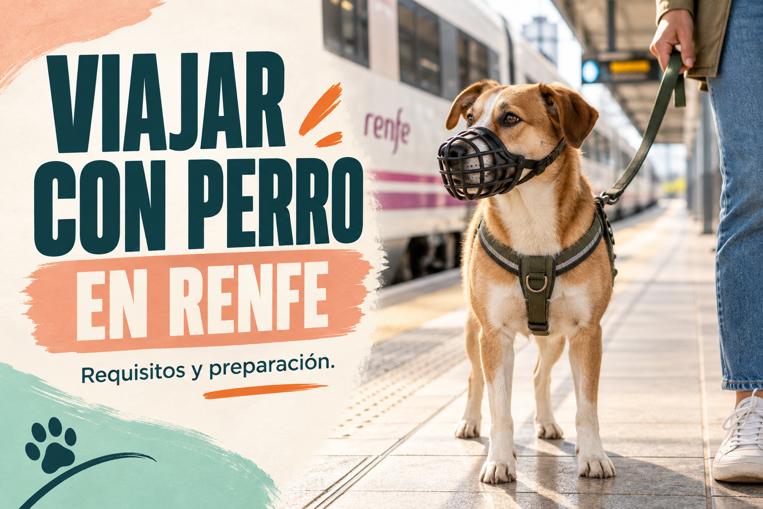 Viajar con perro en Renfe: billetes, tamaños y requisitos