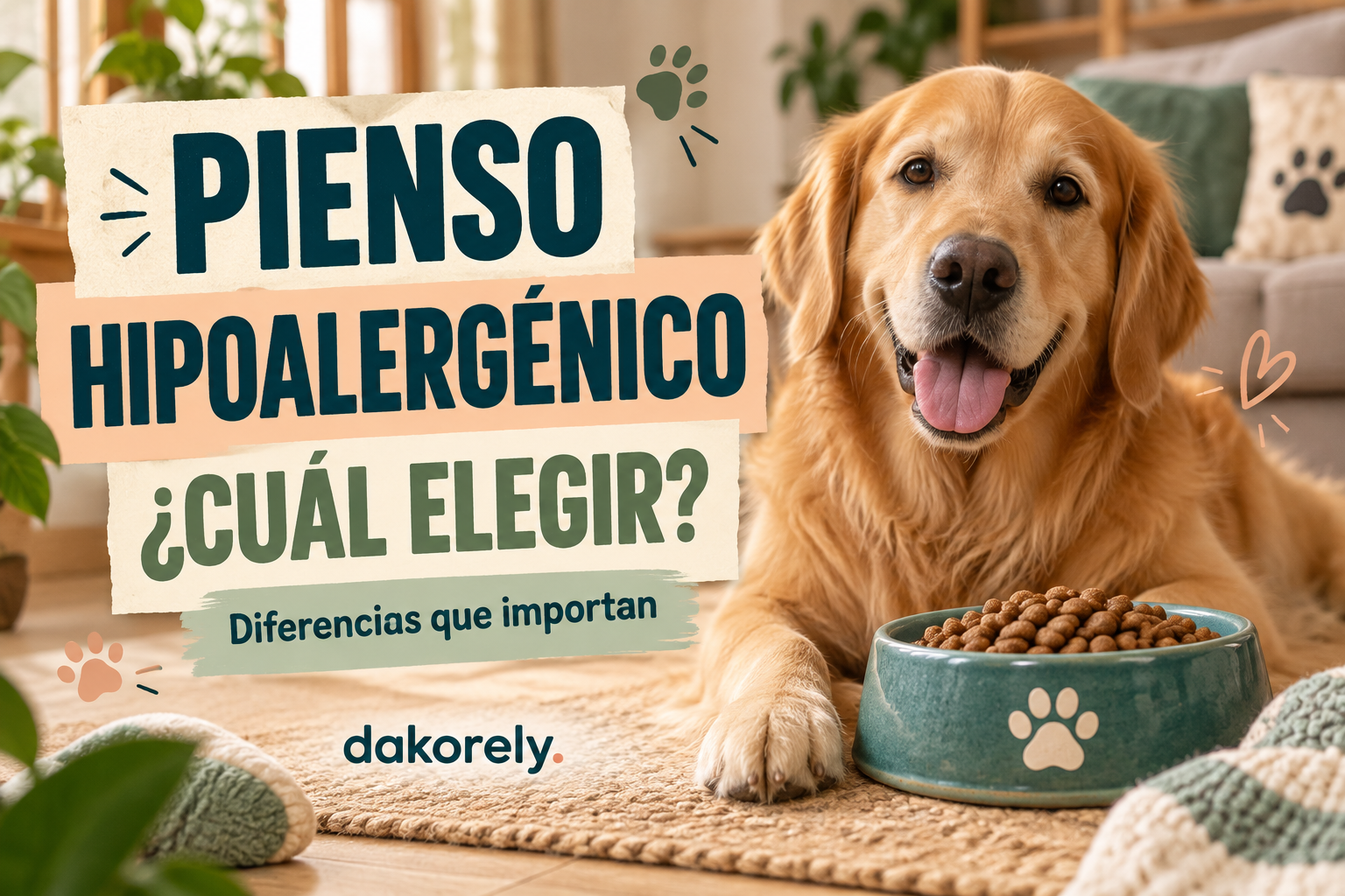 Pienso hipoalergénico para perros: comparativa y diferencias